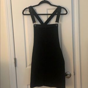 Black denim overall jumper